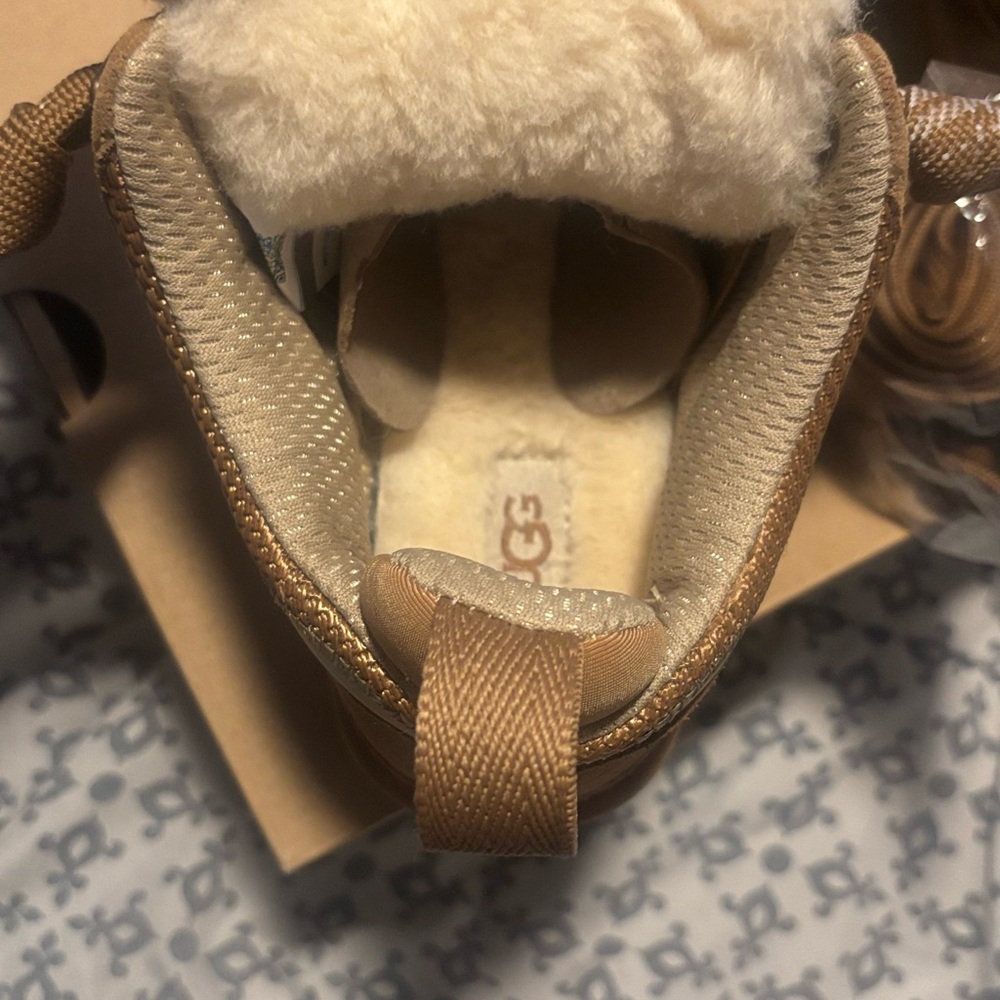 UGG Tan Rain & Snow Boots with Suede Finish - Picture 4 of 4